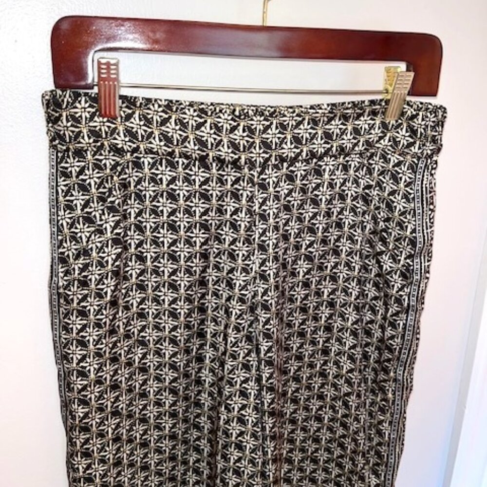 MAX STUDIO | Ankle Palazzo Pants Pull On Elastic Back Waist 30”x24” - Picture 14 of 14